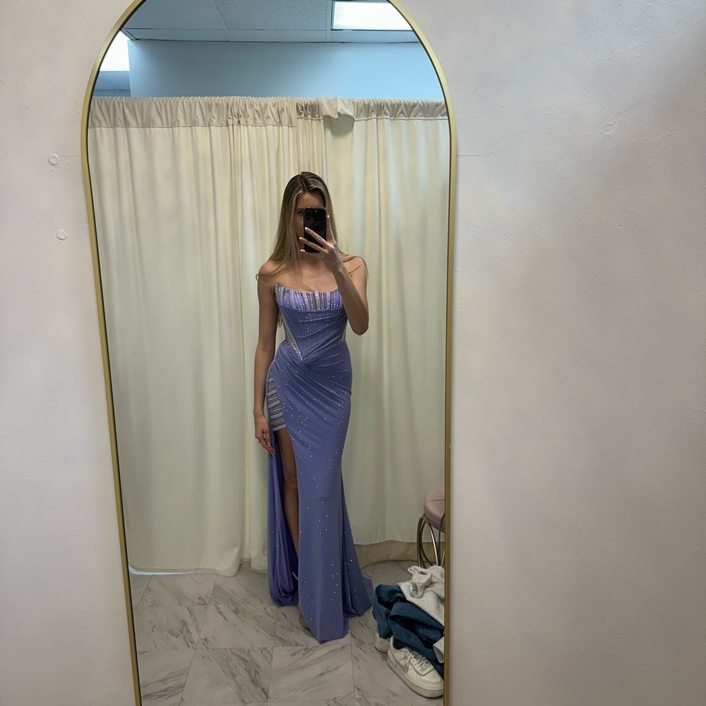 Elegant Purple Evening Gown